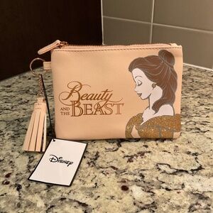 Disney Beauty and the Beast Wristlet Wallet Sparkles